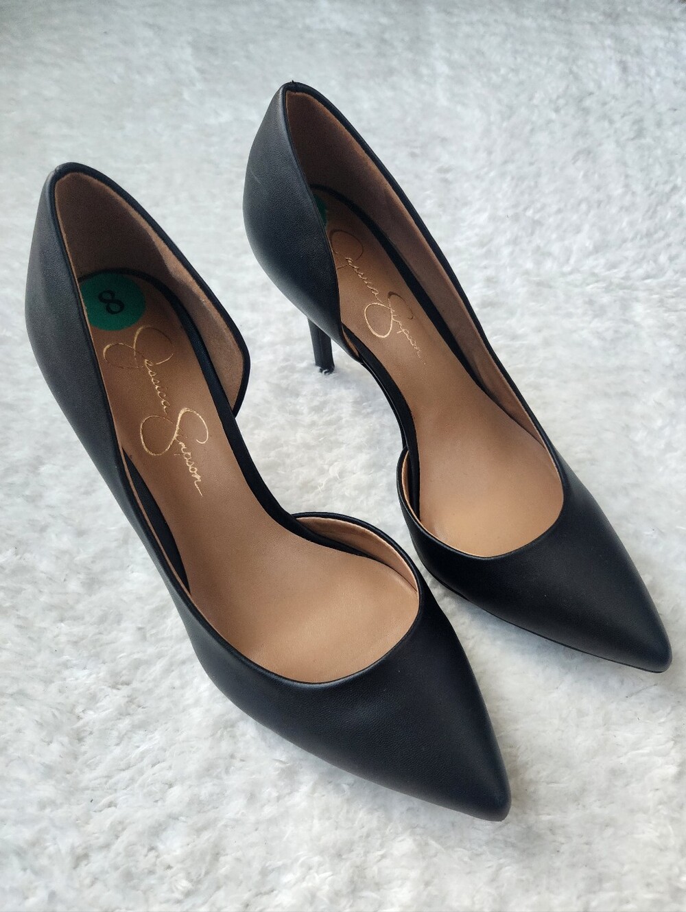 Jessica Simpson Black Pointed Toe Pumps